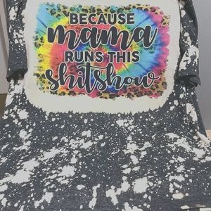 Mama's Shitshow- bleached tees! size 2xl